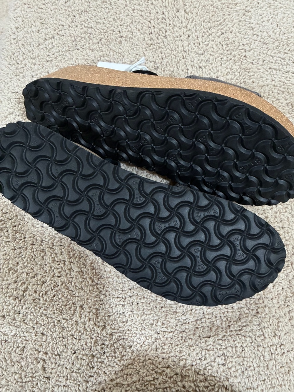 Papillio By Birkenstock Glenda Black/Grey Wedge Sandal NWT EU40 US9 - Picture 3 of 6
